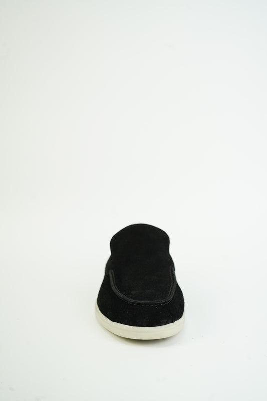 SATIN LUXE LOAFERS BLACK