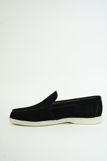 SATIN LUXE LOAFERS BLACK