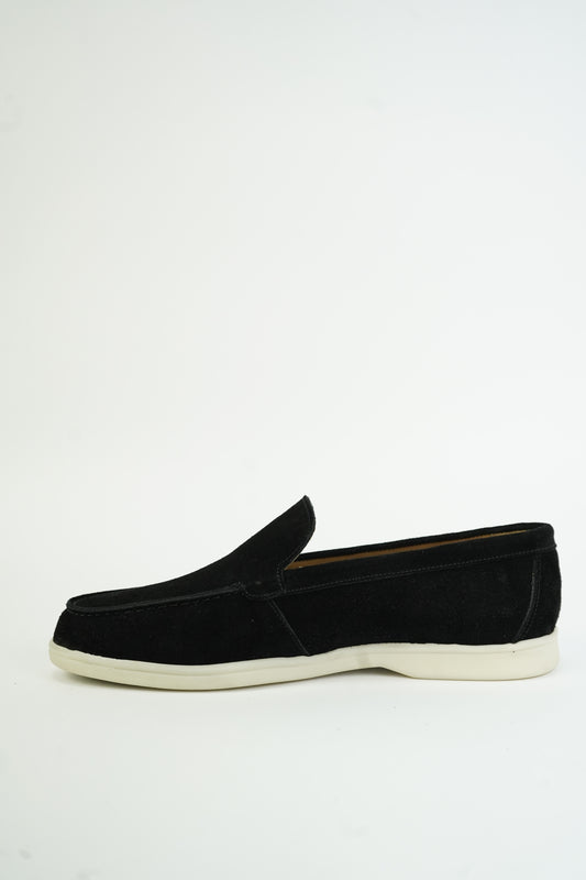 SATIN LUXE LOAFERS BLACK
