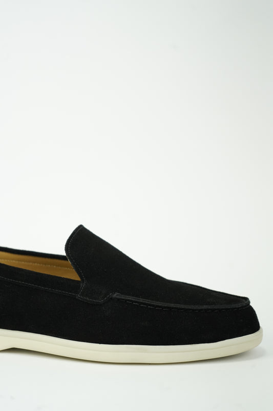 SATIN LUXE LOAFERS BLACK