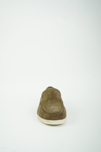 SATIN LUXE LOAFERS DARK BEIGE