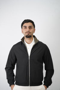 BLACK / GREEN REVERSIBLE JACKET