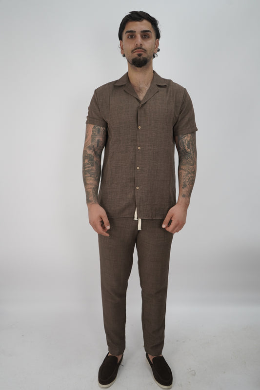 LINNEN SET BROWN