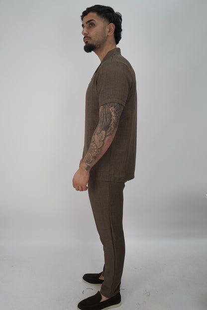 LINNEN SET BROWN