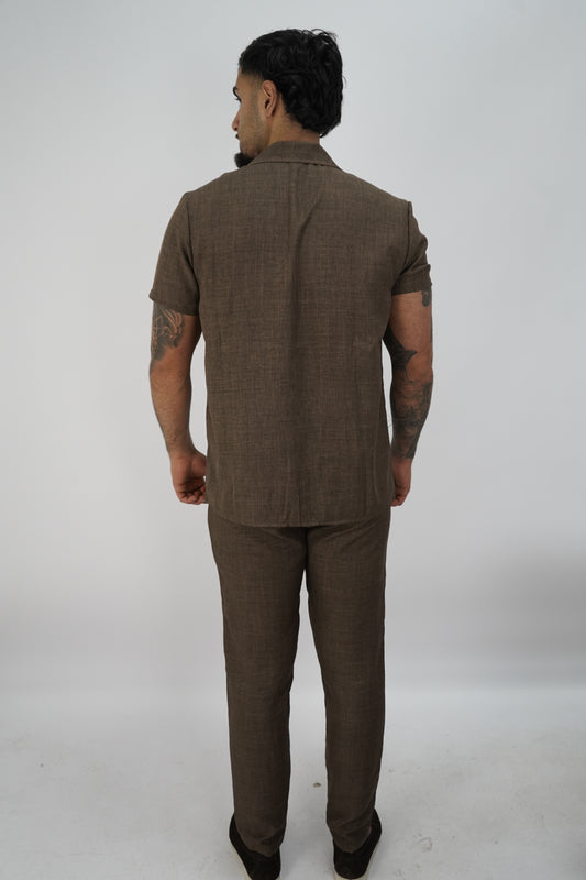 LINNEN SET BROWN
