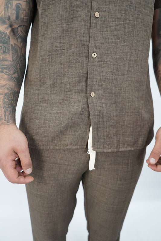 LINNEN SET BROWN