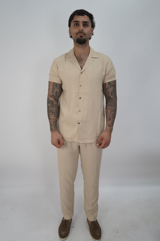 LINNEN SET BEIGE