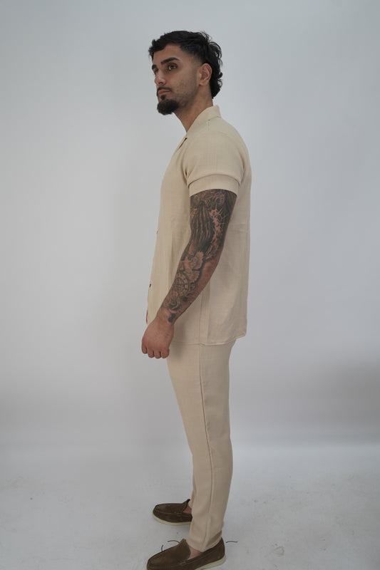LINNEN SET BEIGE