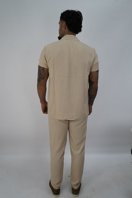 LINNEN SET BEIGE