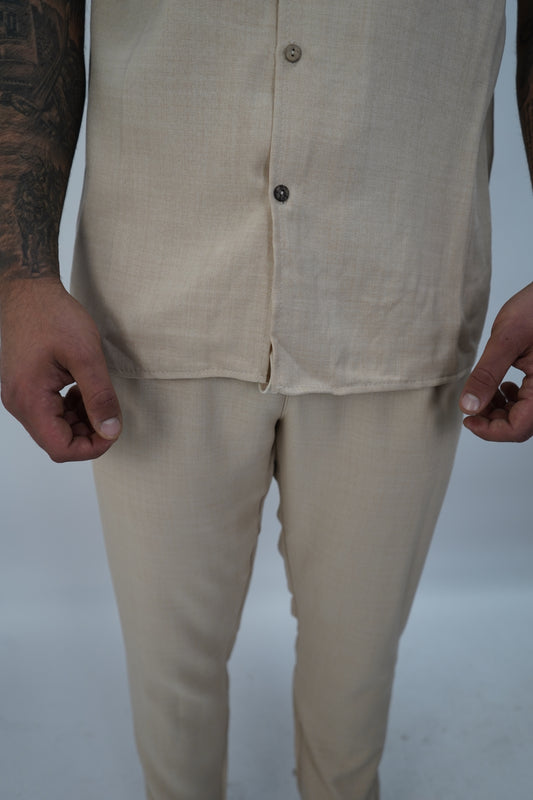 LINNEN SET BEIGE