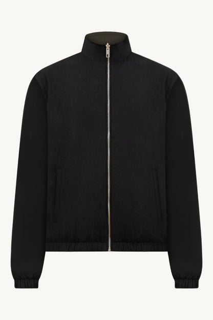 BLACK / GREEN REVERSIBLE JACKET