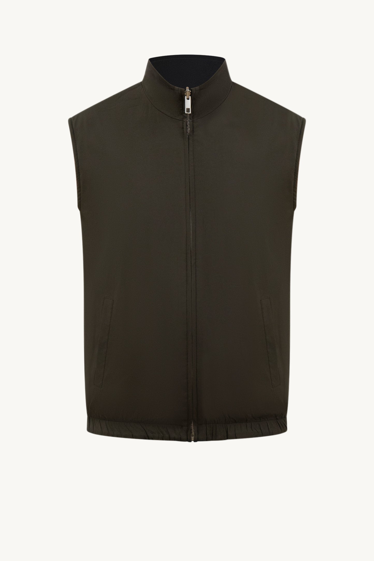 BLACK / GREEN REVERSIBLE BODYWARMER