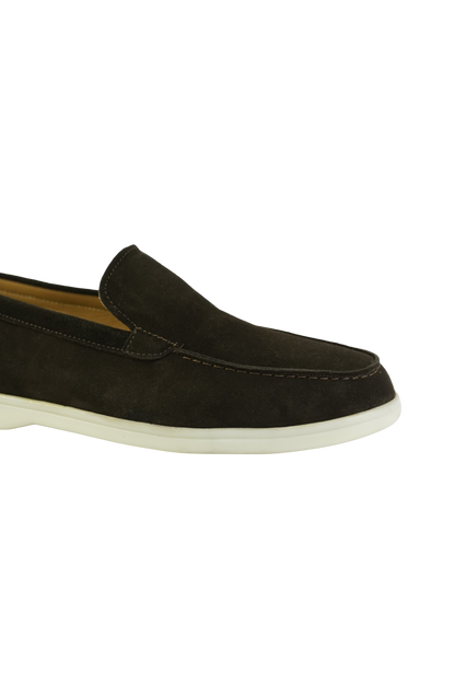 SATIN LUXE LOAFERS BROWN