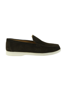 SATIN LUXE LOAFERS BROWN