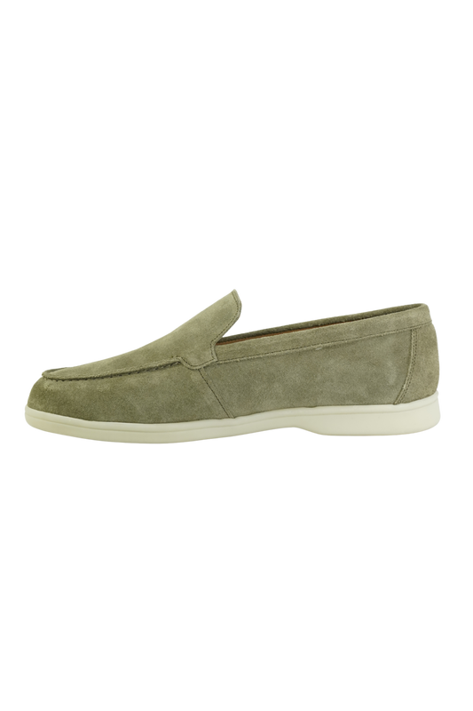 SATIN LUXE LOAFERES GREEN