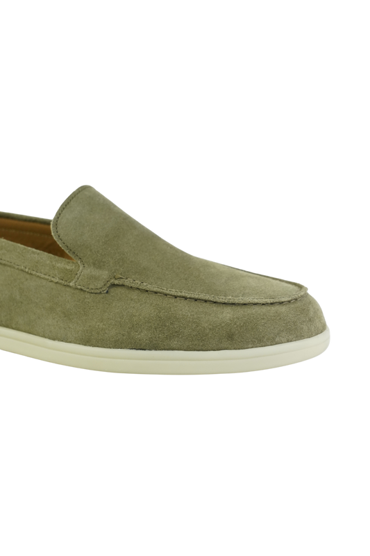 SATIN LUXE LOAFERES GREEN