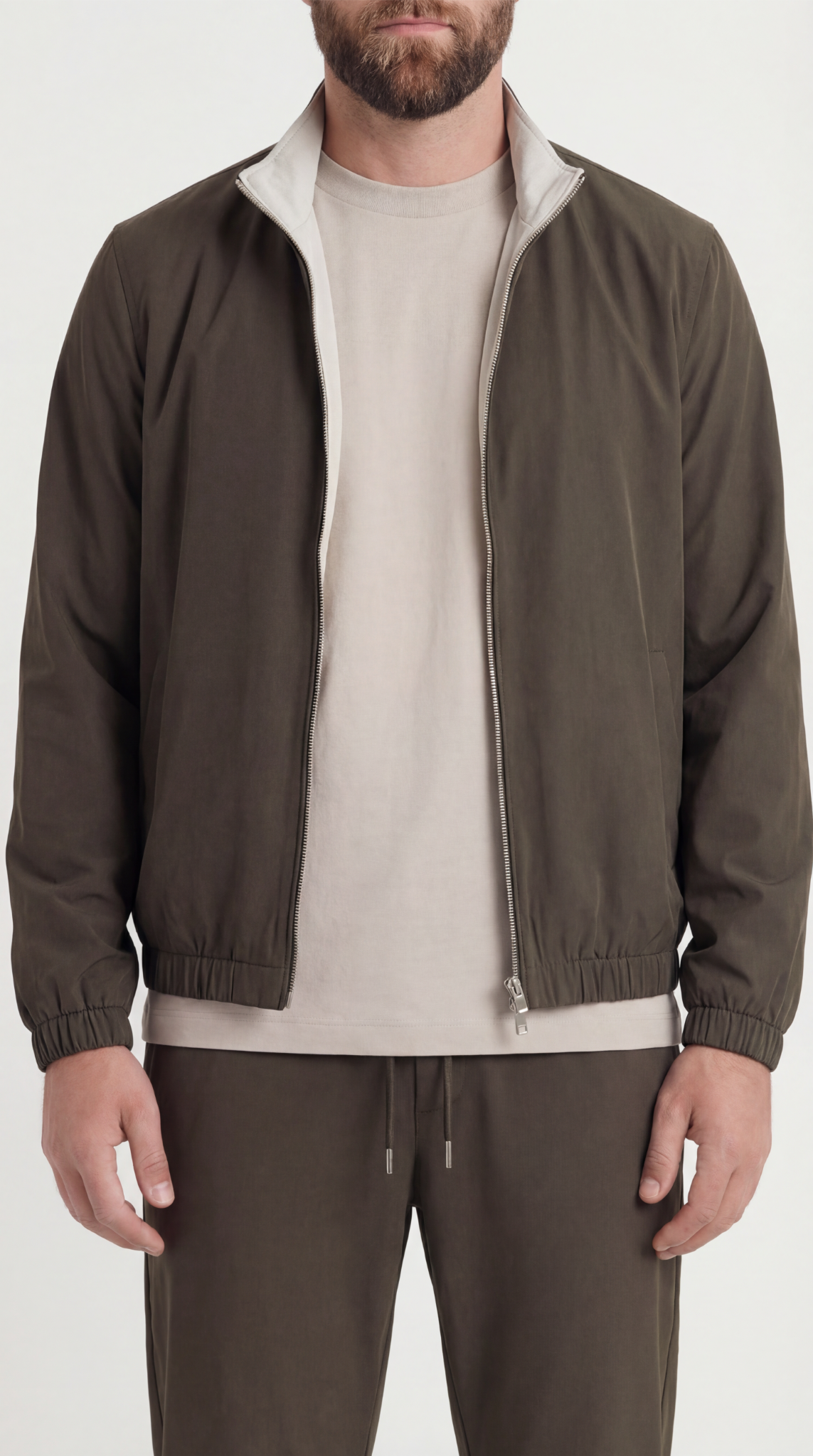 REVERSIBEL JACKET FOREST/CREME