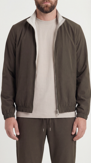 REVERSIBLE JACKET FOREST/CREME