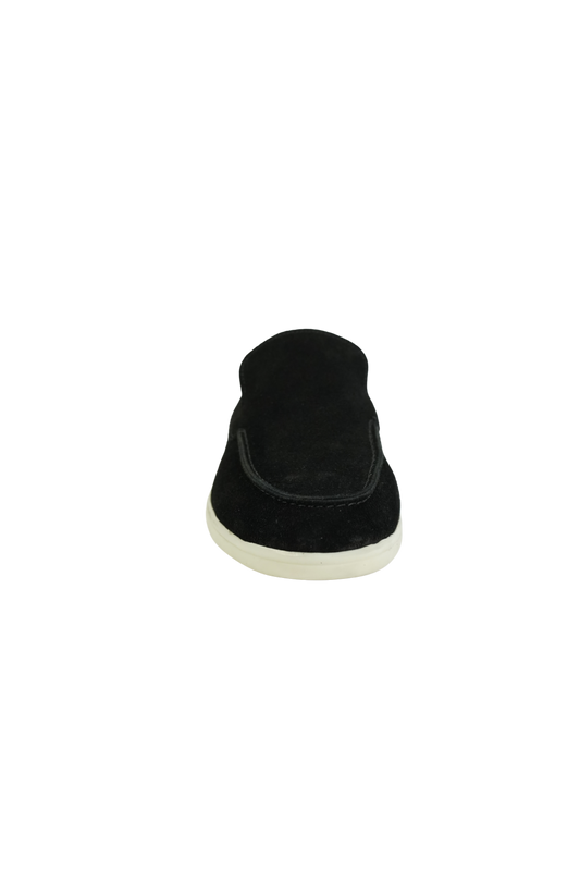 SATIN LUXE LOAFERS BLACK