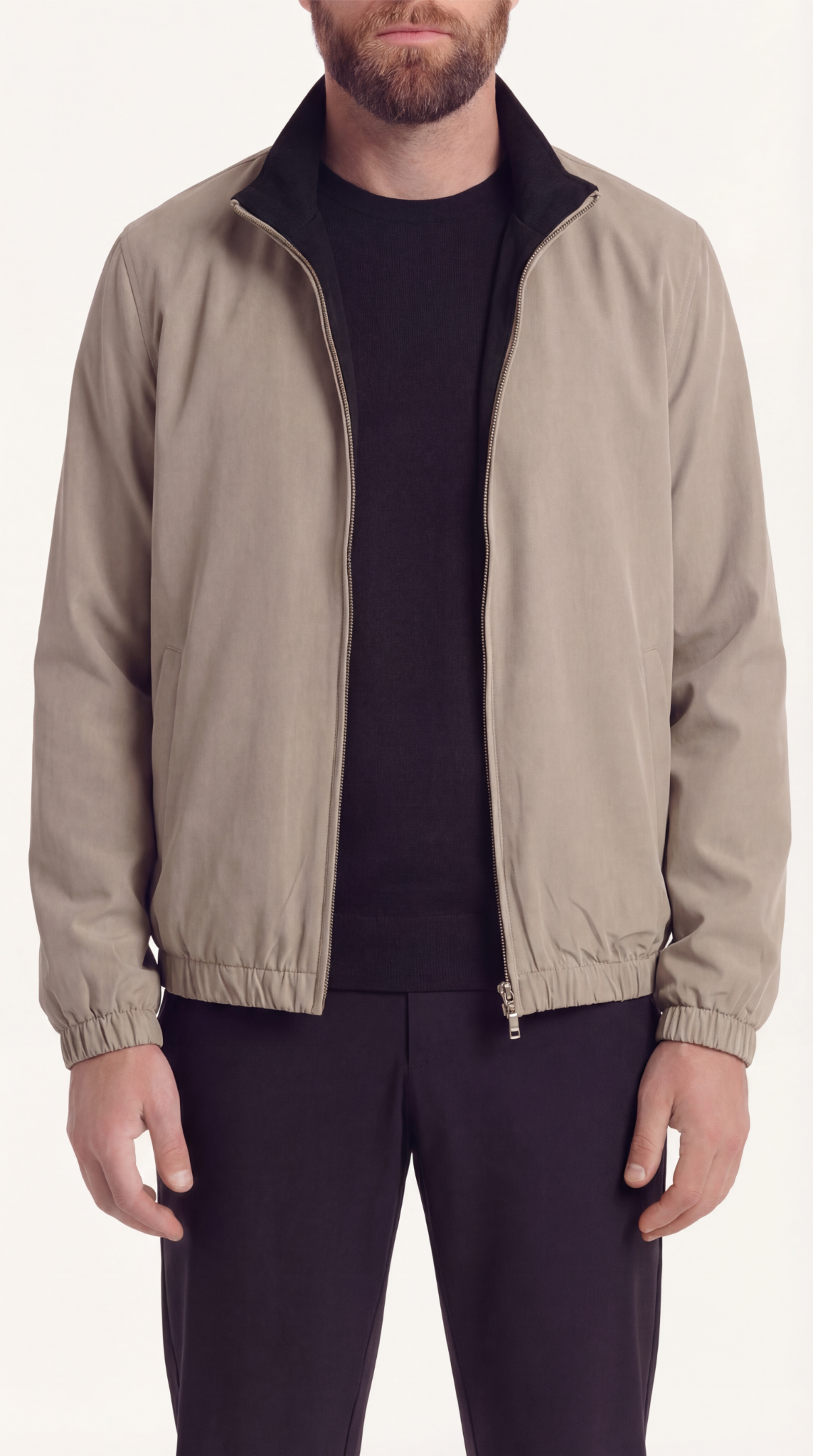 REVERSIBEL JACKET ONXY BLACK/BEIGE