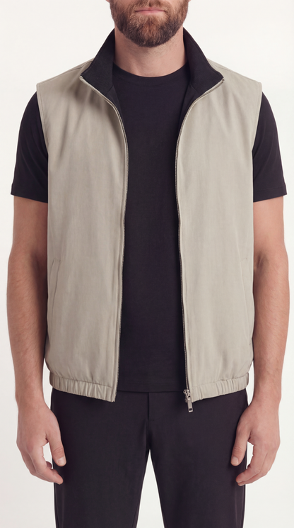 REVERISBEL GILET ONXY BLACK/BEIGE