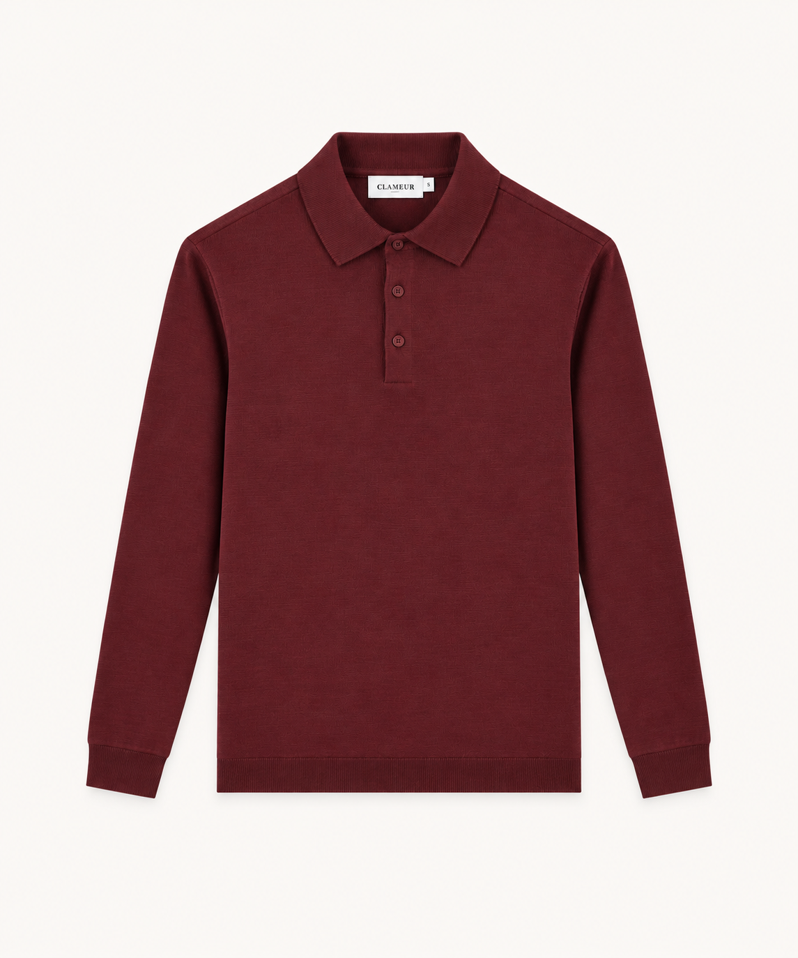 MERINO WOOLBLEND POLO | ANCORA RED