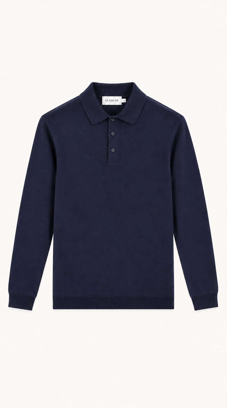MERINO WOOLBLEND POLO | NAVY