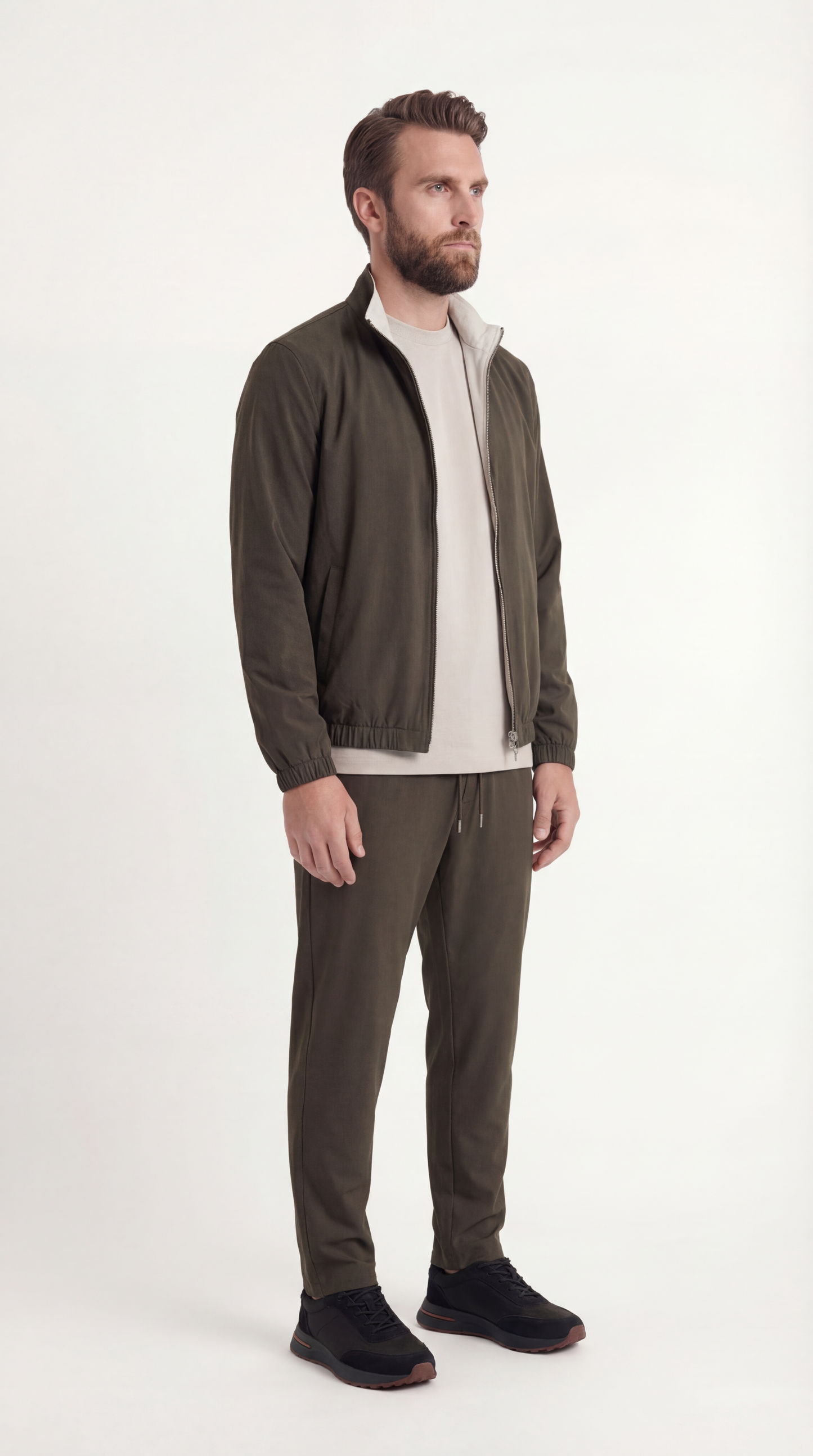 REVERSIBEL JACKET FOREST/CREME