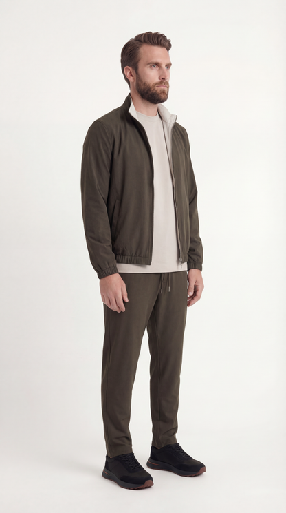 REVERSIBEL JACKET FOREST/CREME