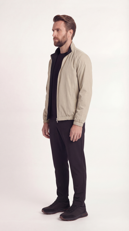 REVERSIBEL JACKET ONXY BLACK/BEIGE