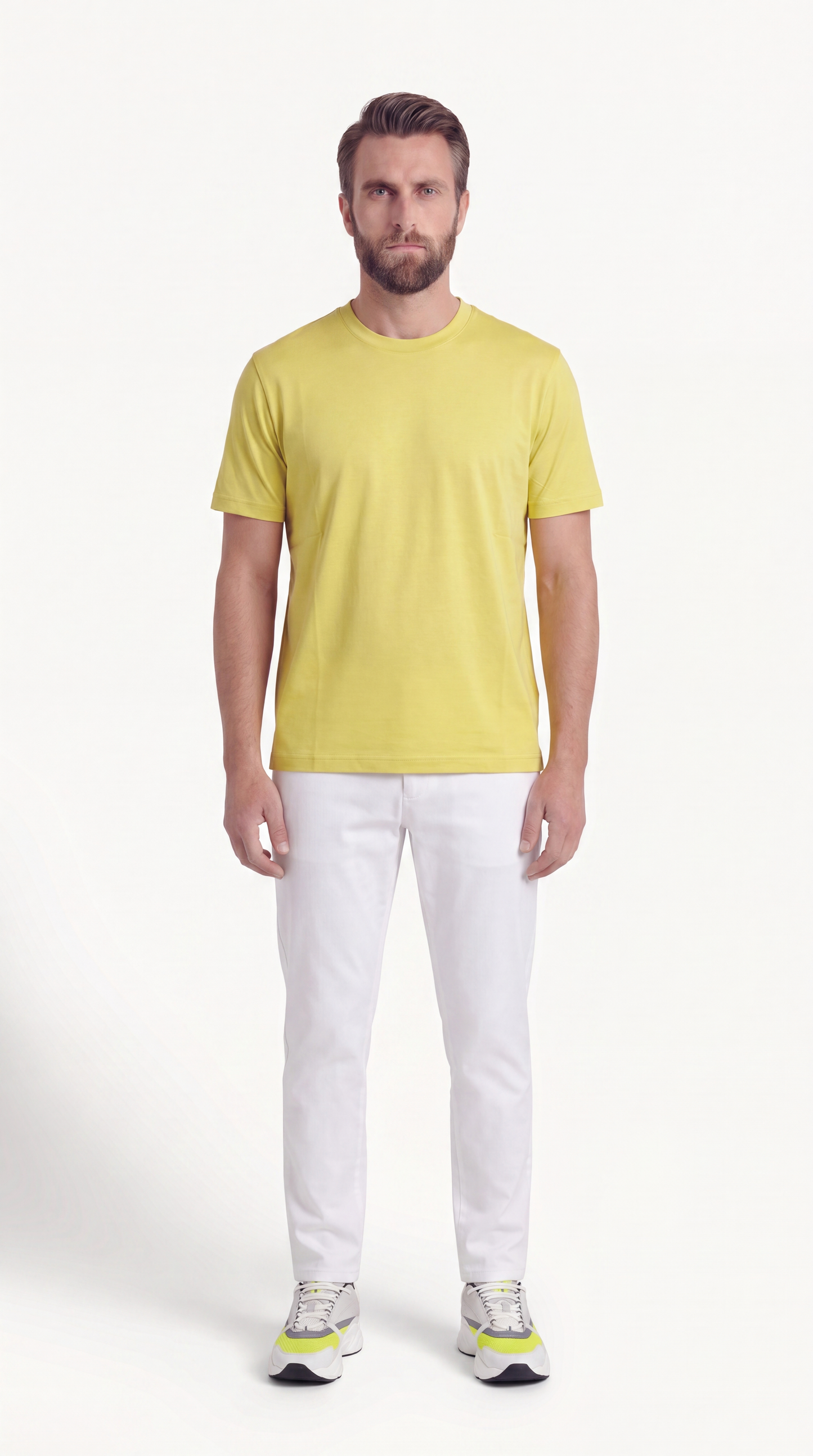 INTERLOCK SUPIMA T-SHIRT | LEMON