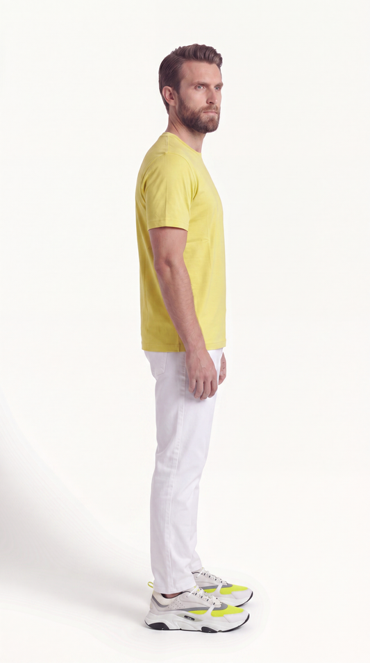 INTERLOCK SUPIMA T-SHIRT | LEMON