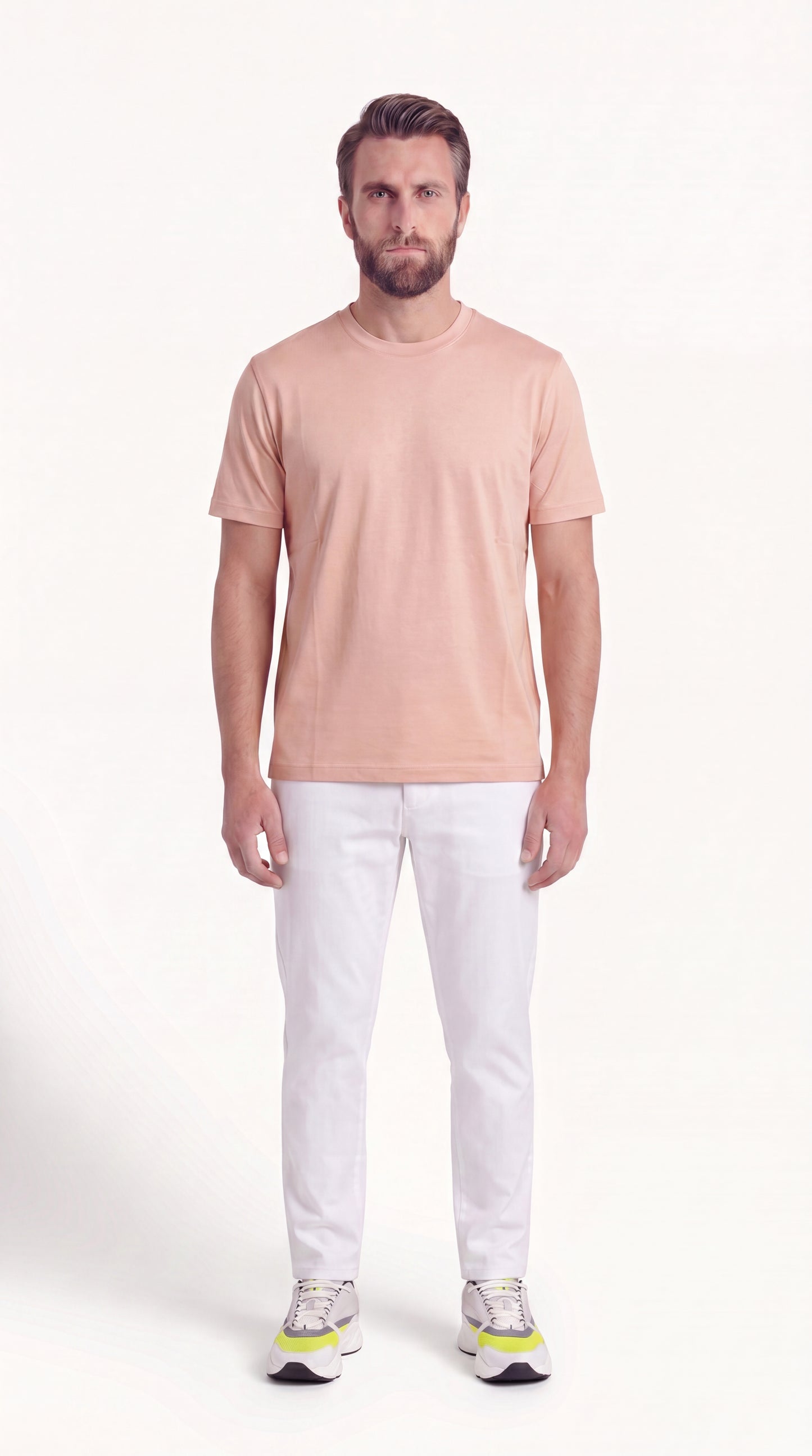 INTERLOCK SUPIMA T-SHIRT | BLUSH PINK