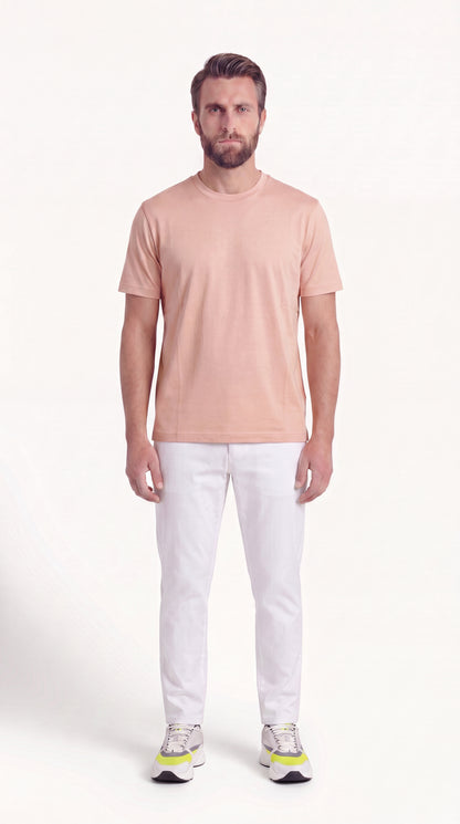 INTERLOCK SUPIMA T-SHIRT | BLUSH PINK