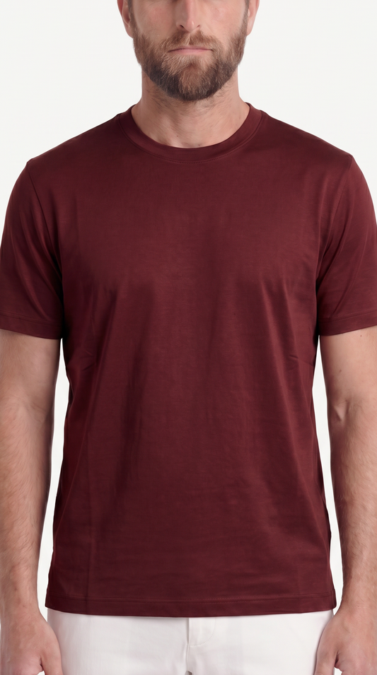INTERLOCK SUPIMA T-SHIRT | ANCORA RED