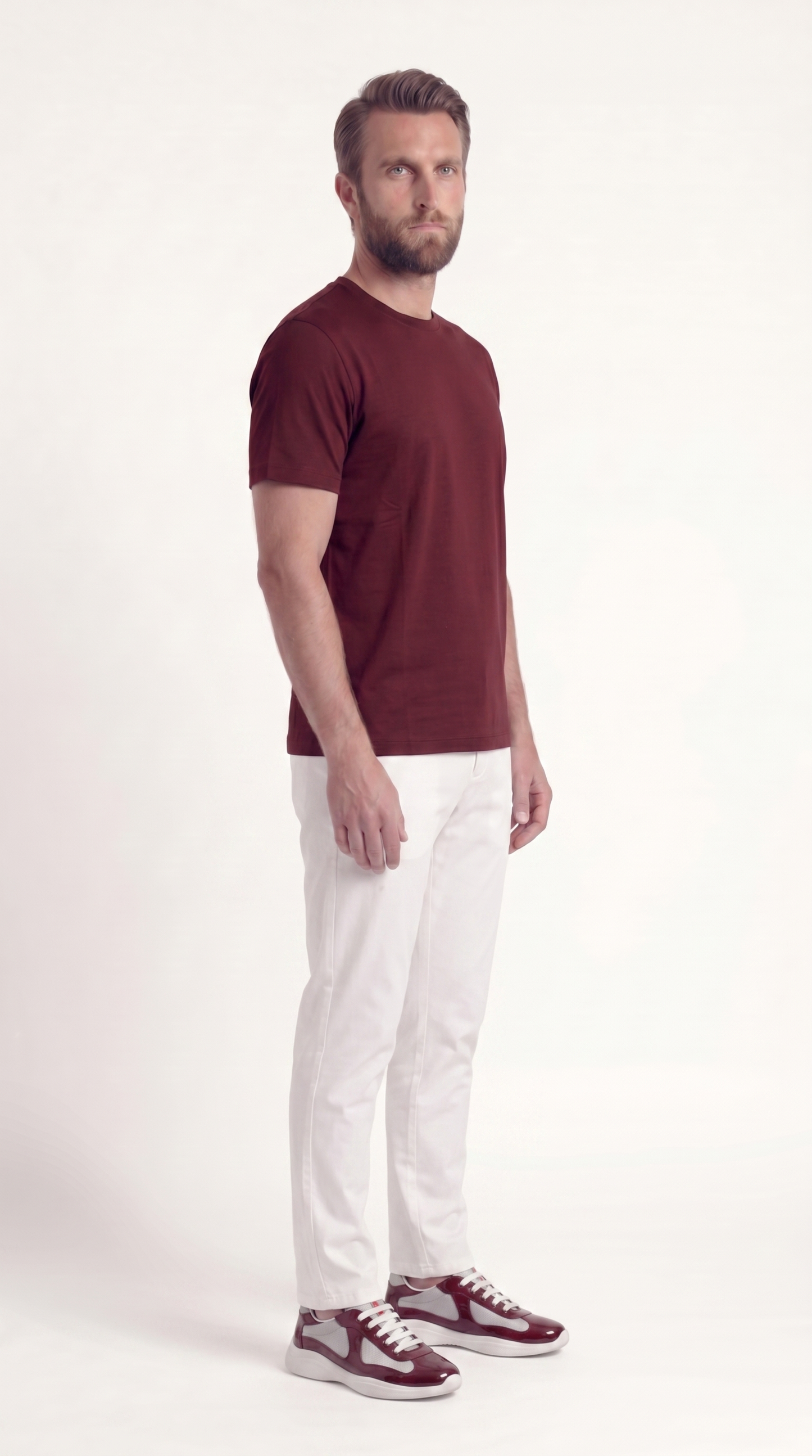 INTERLOCK SUPIMA T-SHIRT | ANCORA RED