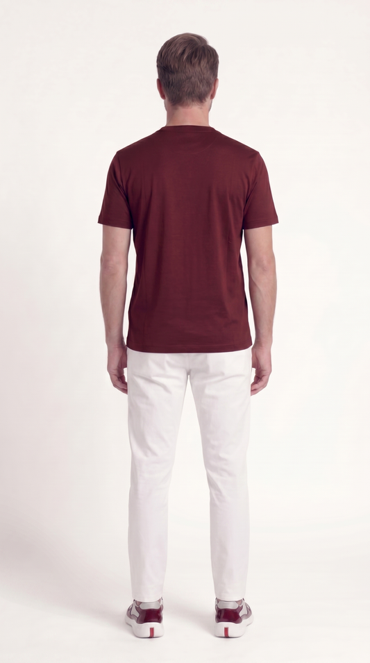 INTERLOCK SUPIMA T-SHIRT | ANCORA RED