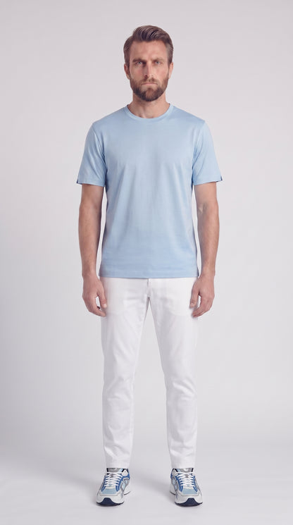INTERLOCK SUPIMA T-SHIRT | SKY BLUE