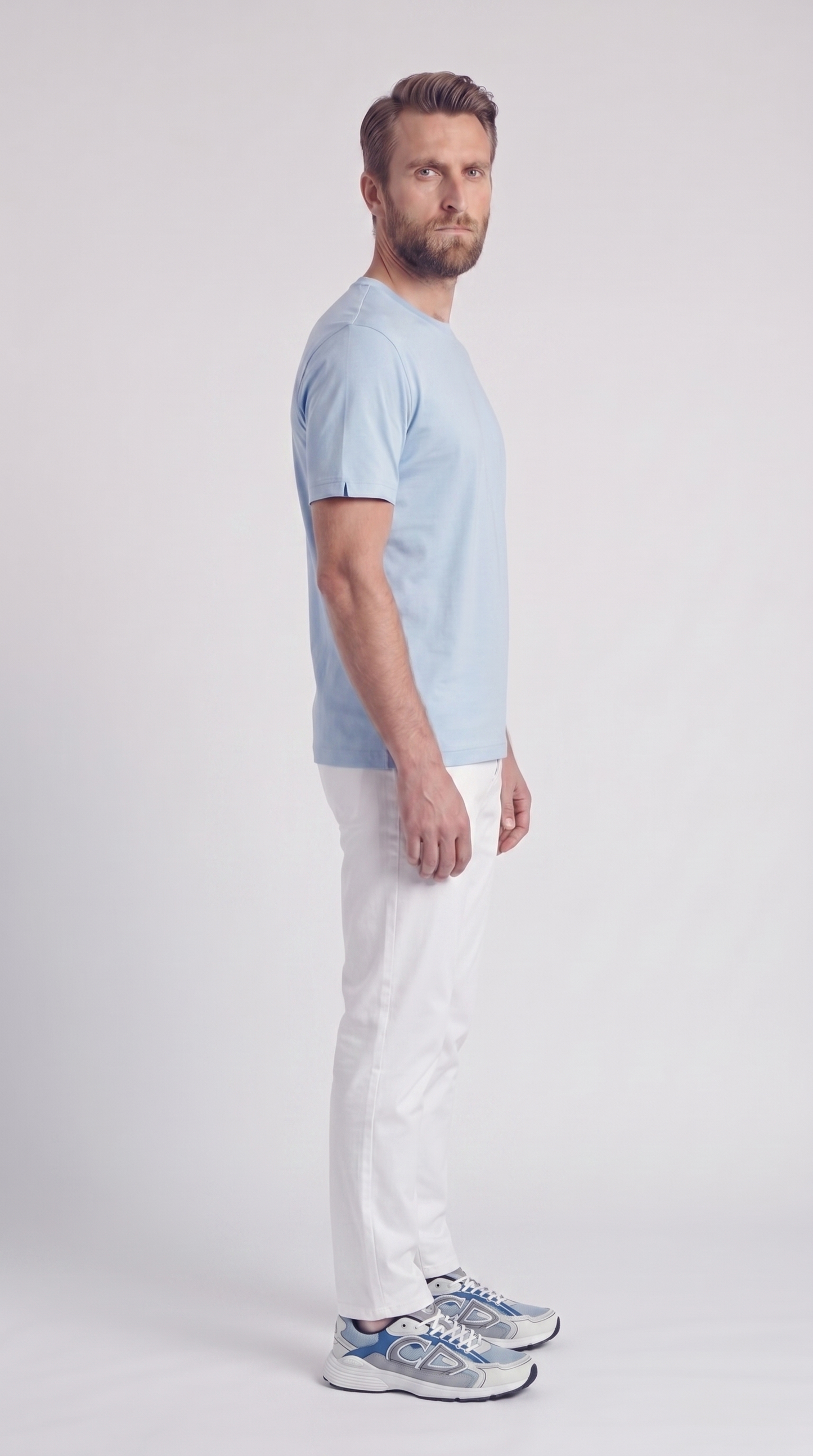 INTERLOCK SUPIMA T-SHIRT | SKY BLUE