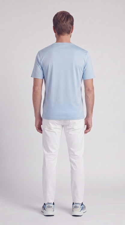 INTERLOCK SUPIMA T-SHIRT | SKY BLUE
