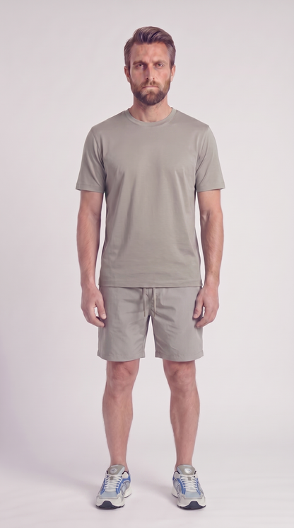INTERLOCK SUPIMA SET | LIGHT BEIGE