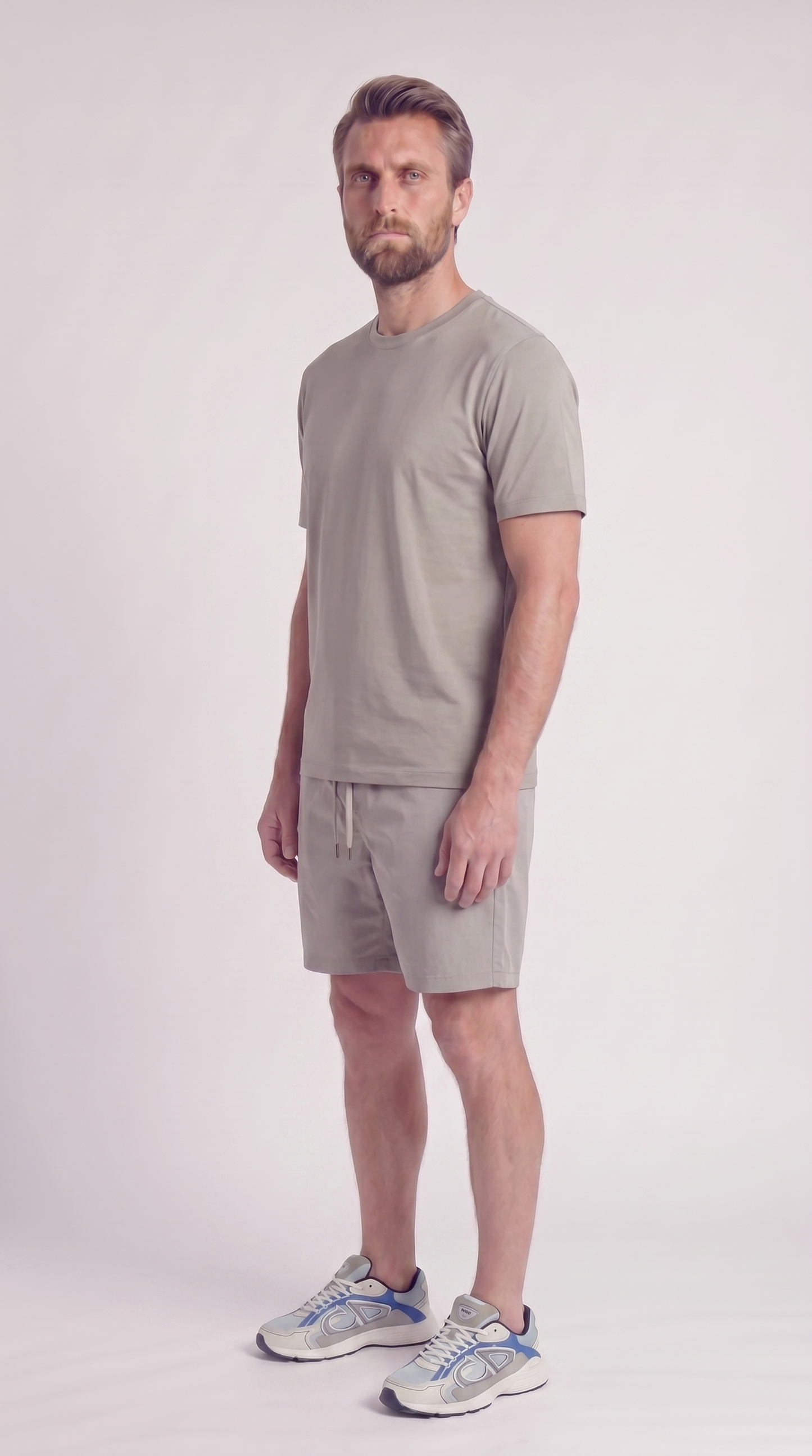 INTERLOCK SUPIMA SET | LIGHT BEIGE