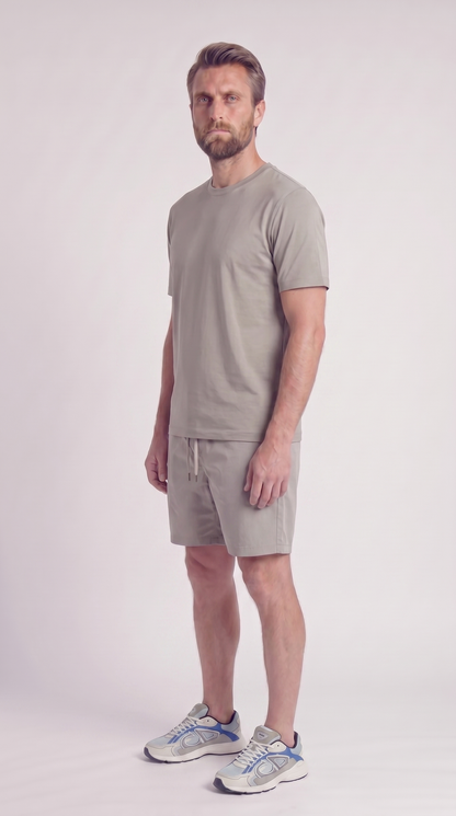 INTERLOCK SUPIMA SET | LIGHT BEIGE