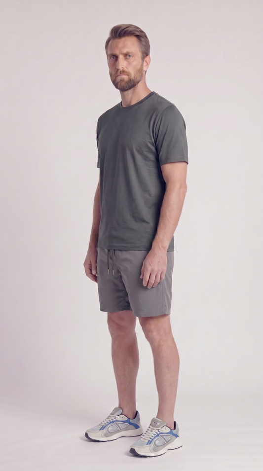 INTERLOCK SUPIMA SET | GREY