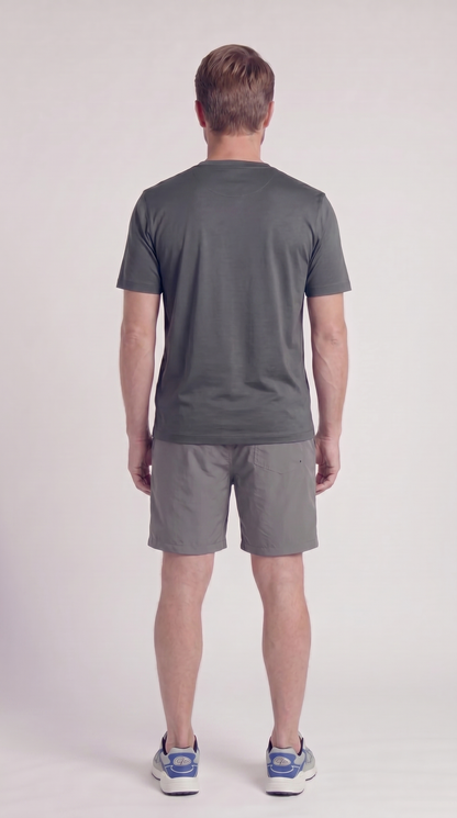 INTERLOCK SUPIMA SHORT | GREY