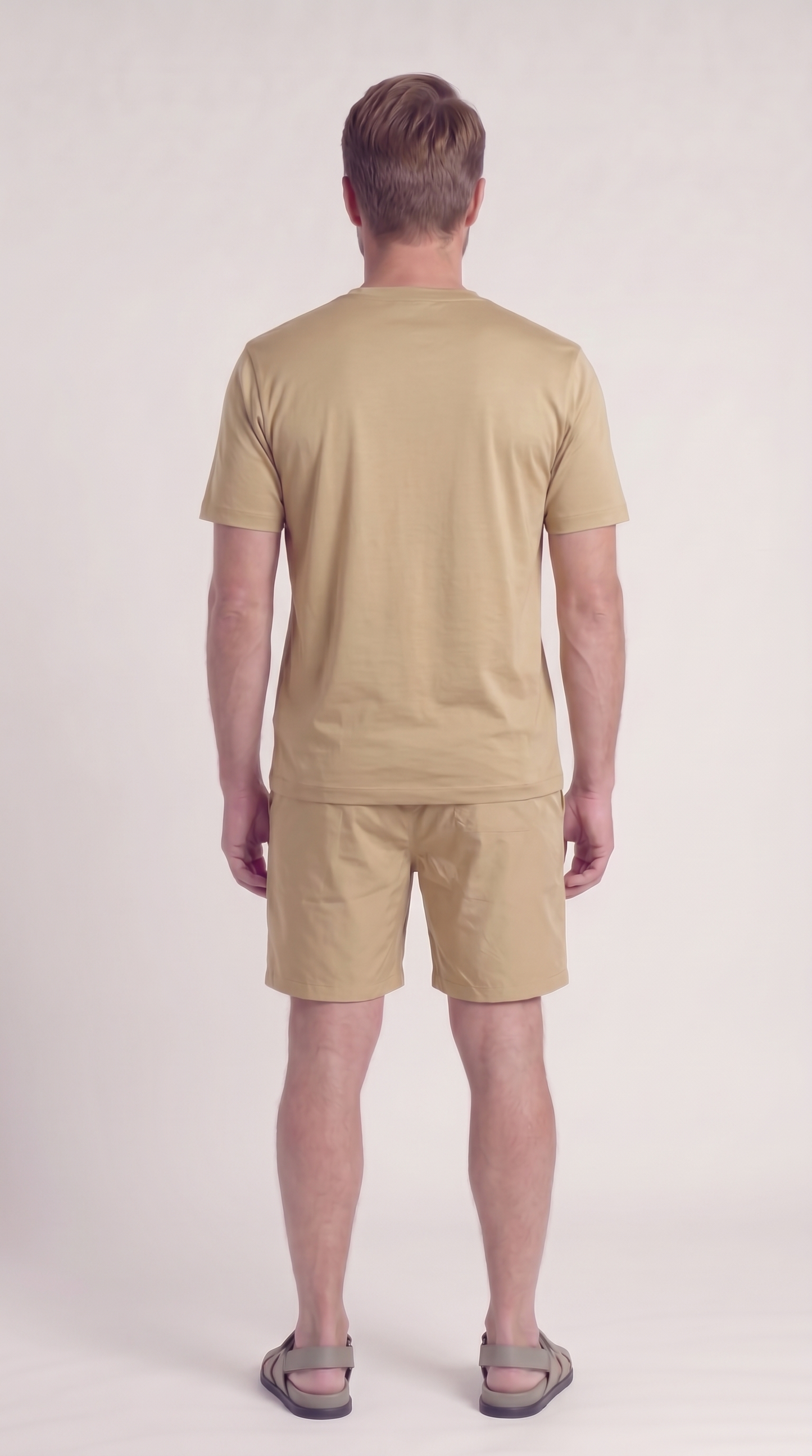 INTERLOCK SUPIMA SHORT | BEIGE