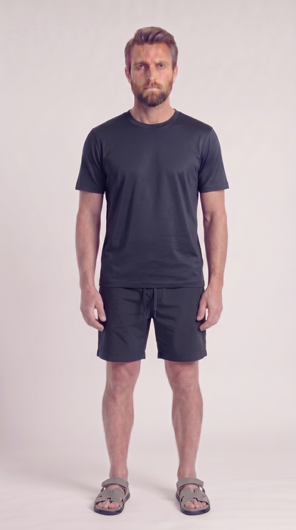 INTERLOCK SUPIMA SET | NAVY BLUE