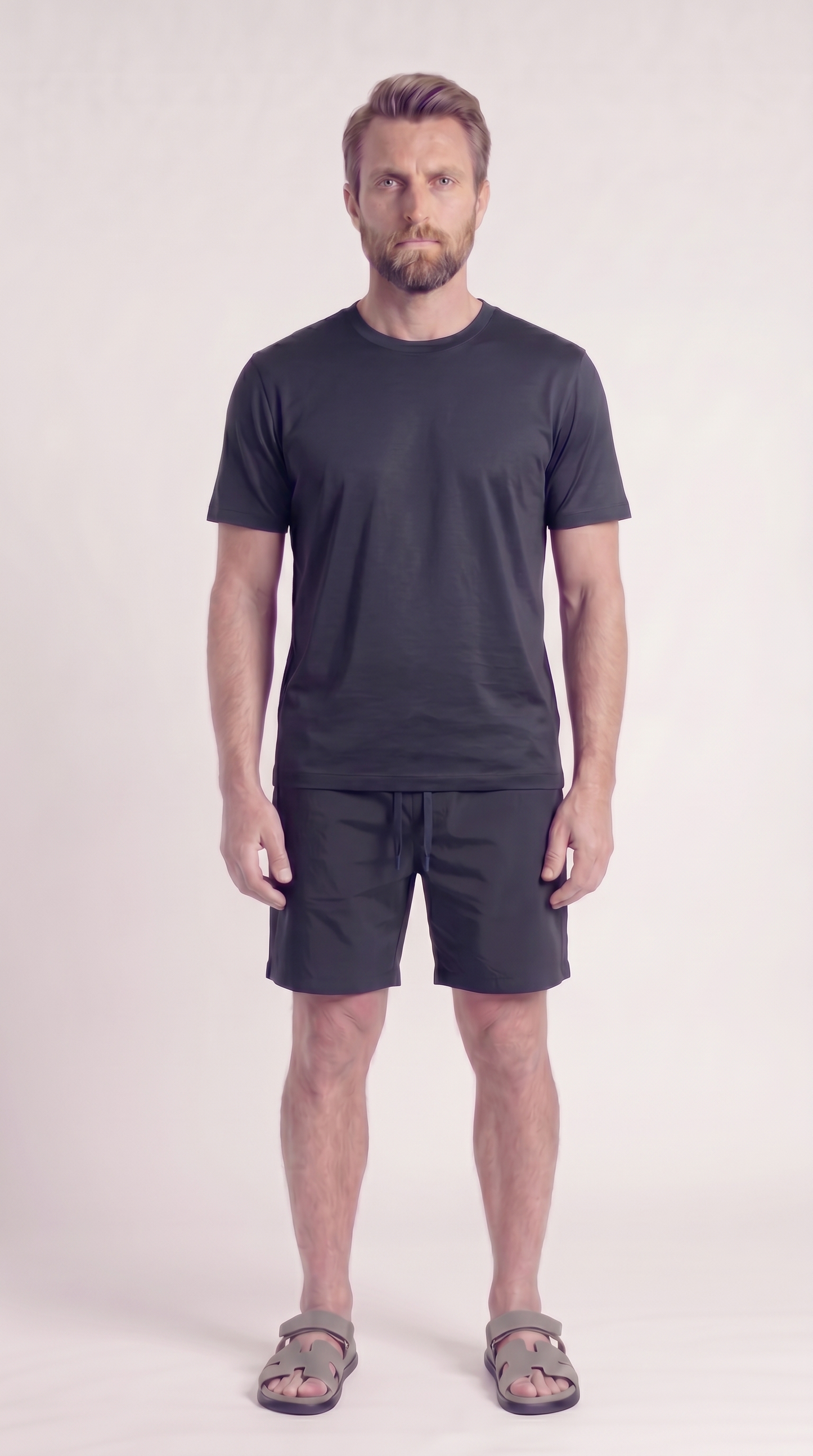 INTERLOCK SUPIMA SET | ONXY BLACK