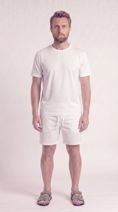 INTERLOCK SUPIMA SET | WHITE