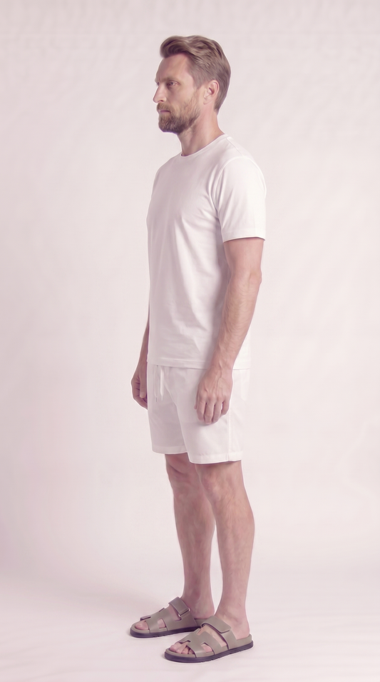 INTERLOCK SUPIMA SET | WHITE
